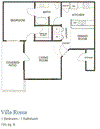 One bedroom floor plan